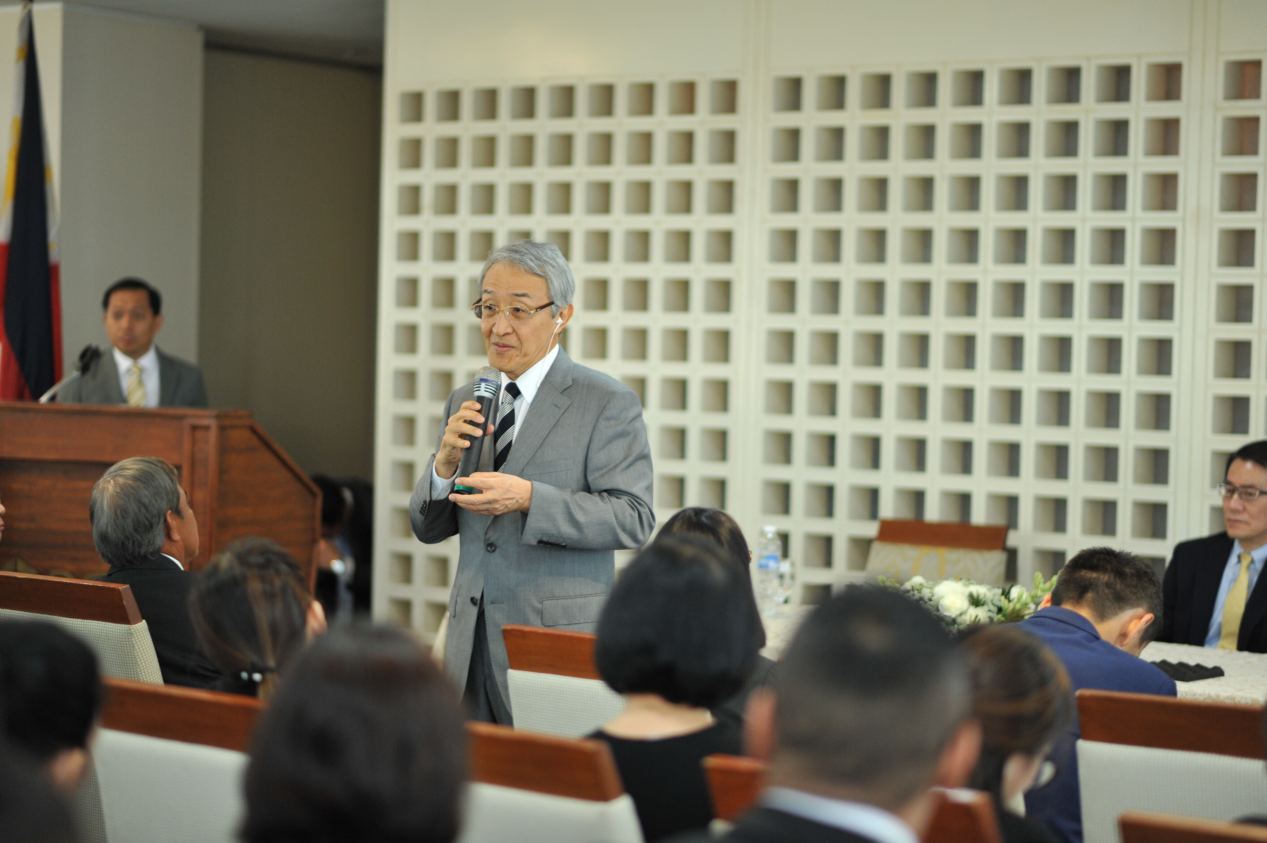 Japan - Hiroaki Wakui, Managing Director of Meiden Asia Pte Ltd and Ko Yamamoto, Managing Director of Meiden Singapore Pte Ltd
