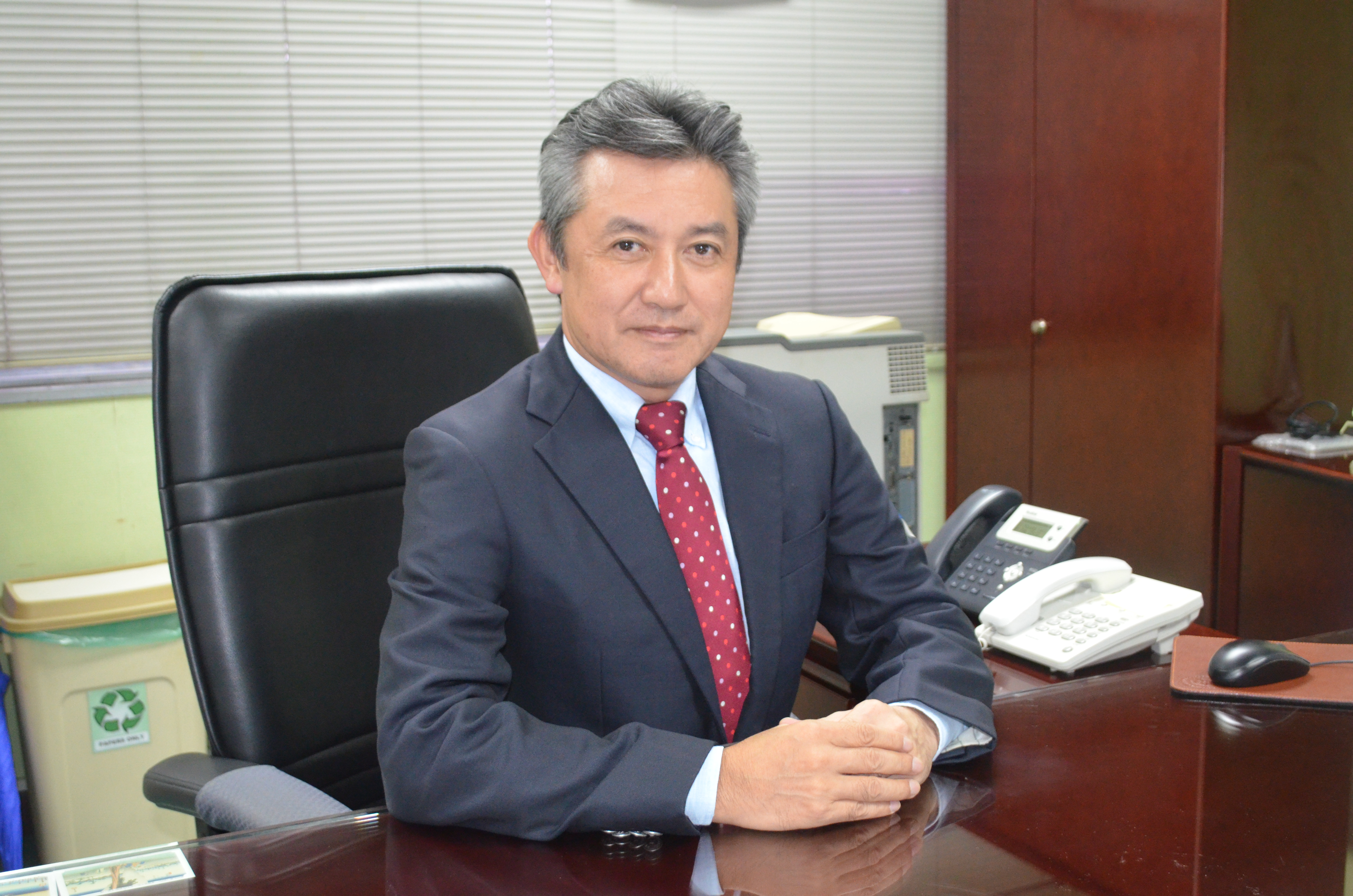 Japan - Hiroaki Wakui, Managing Director of Meiden Asia Pte Ltd and Ko Yamamoto, Managing Director of Meiden Singapore Pte Ltd